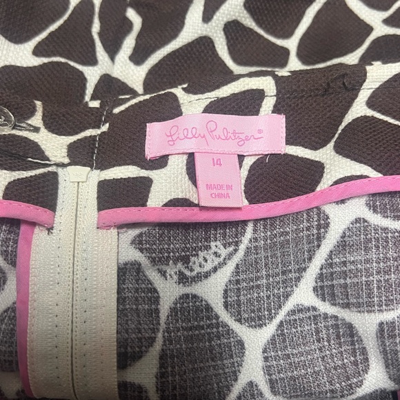 Lilly Pulitzer Brown Giraffe Print Skirt - Picture 5 of 5